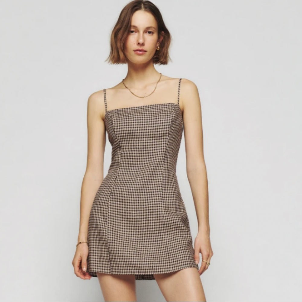 Reformation Tovianna Linen mini dress